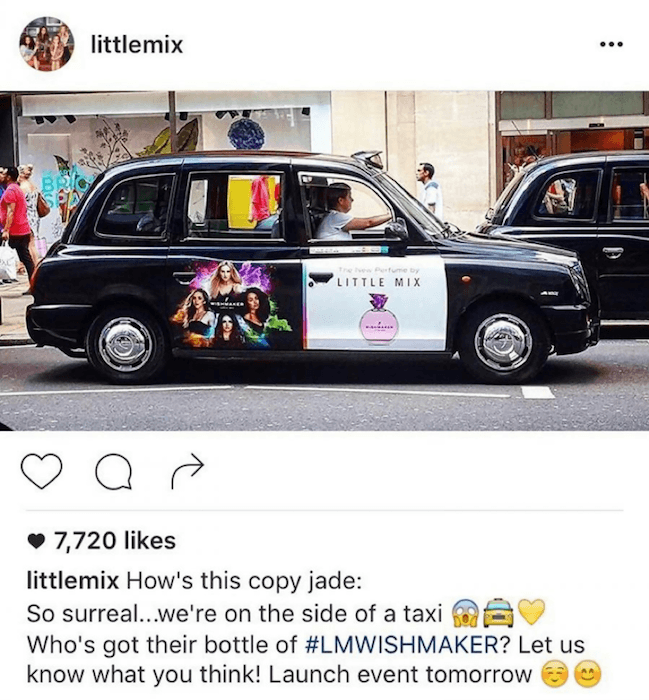 Little Mix paradeigma post sto instagram apo etaireia